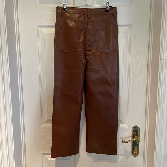NWT WILFRED MELINA CROPPED faux leather pants - Picture 7 of 7